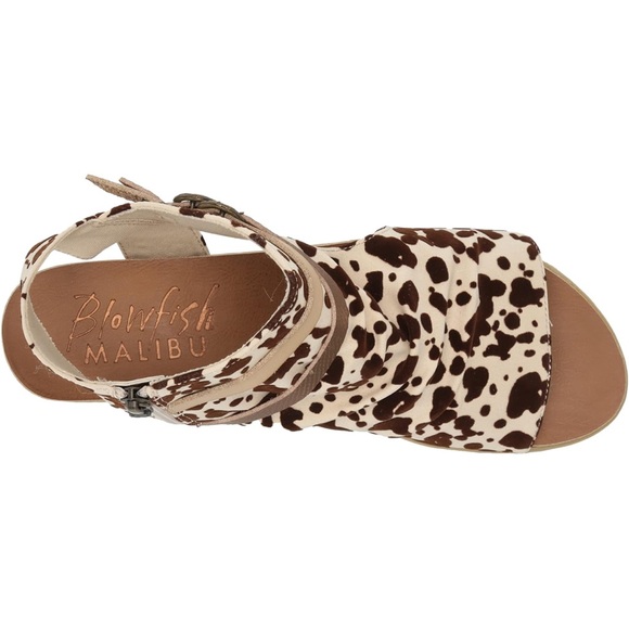 Blowfish Women's Brown and Cream Sandals - Picture 4 of 6